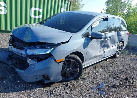 2023 Honda Odyssey Elite из США, поврежденный, VIN 5FNRL6H94PB051923